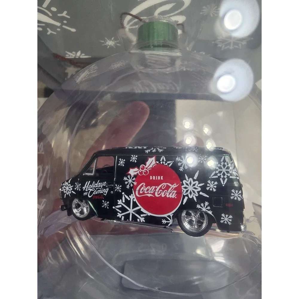 M2 Machines 2025 Rare‎ Christmas Ornament Coca Cola 1971 Chevrolet Van Green New